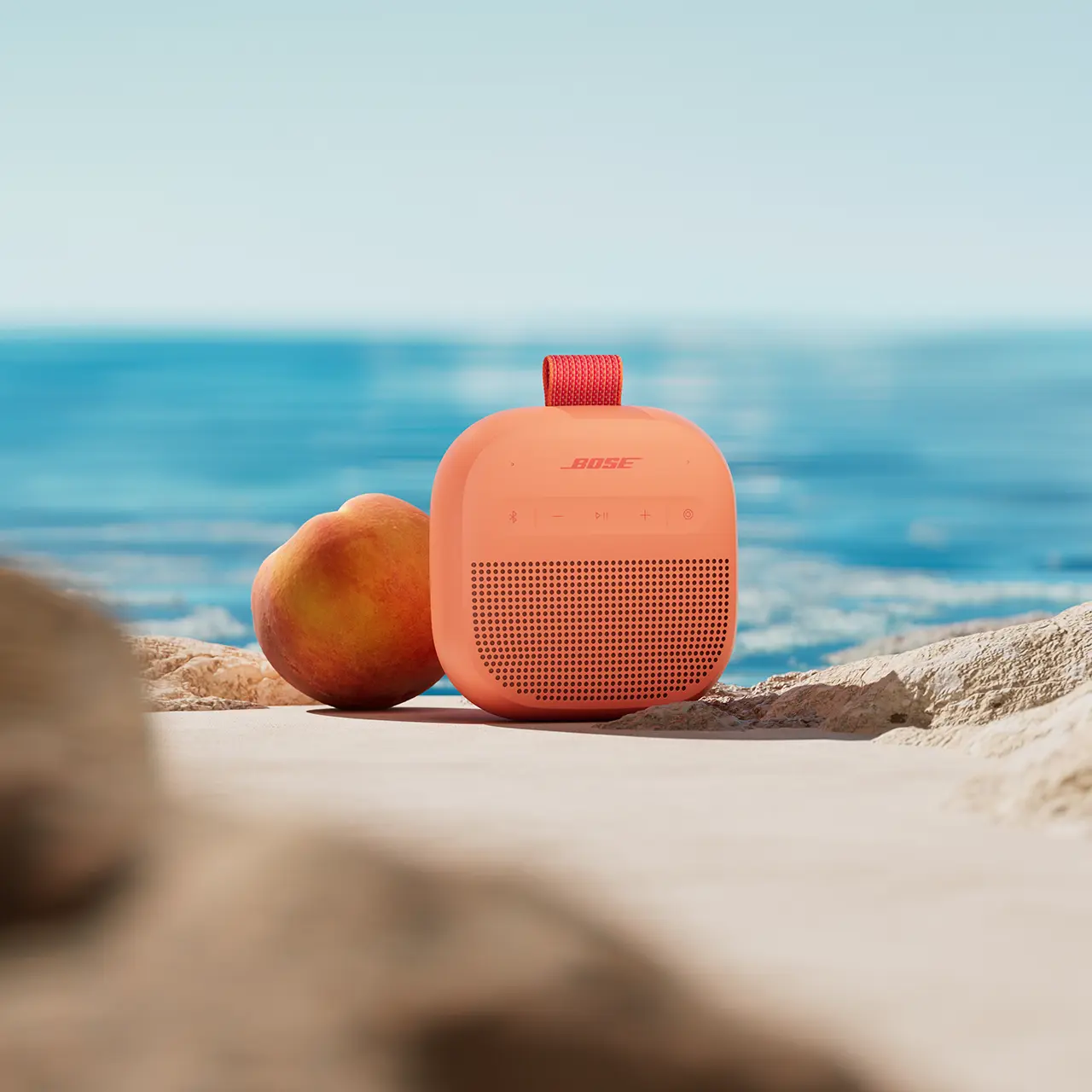 product - Loa Bluetooth Bose SoundLink Micro 2 , màu Cam Đào Hoàng Hôn / Sunset Peach