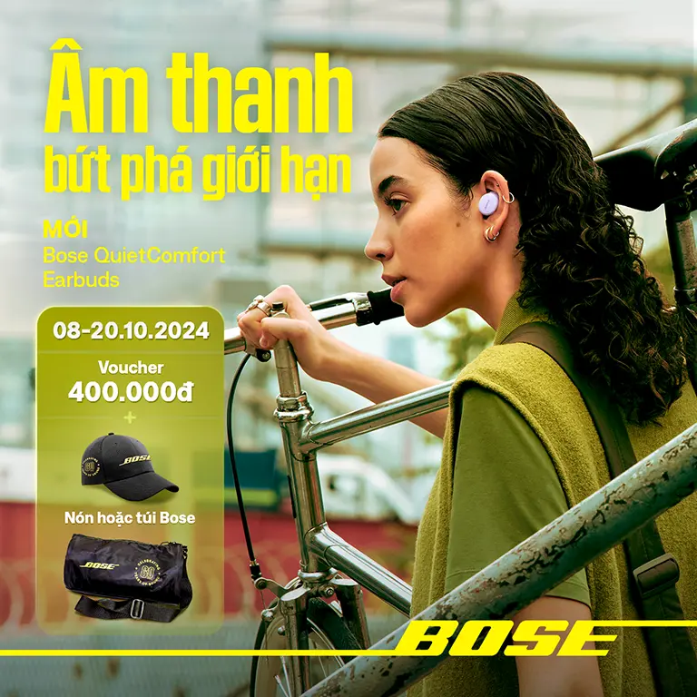 banner - Tai nghe khử tiếng ồn Bose QuietComfort Earbuds