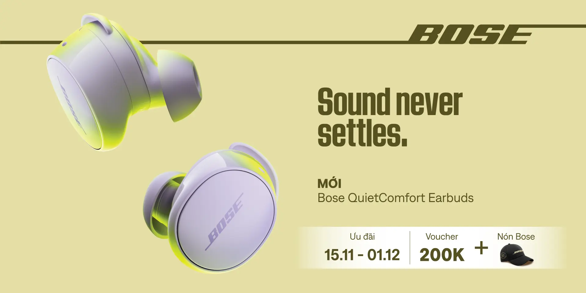 banner - Bose QuietComfort Earbuds