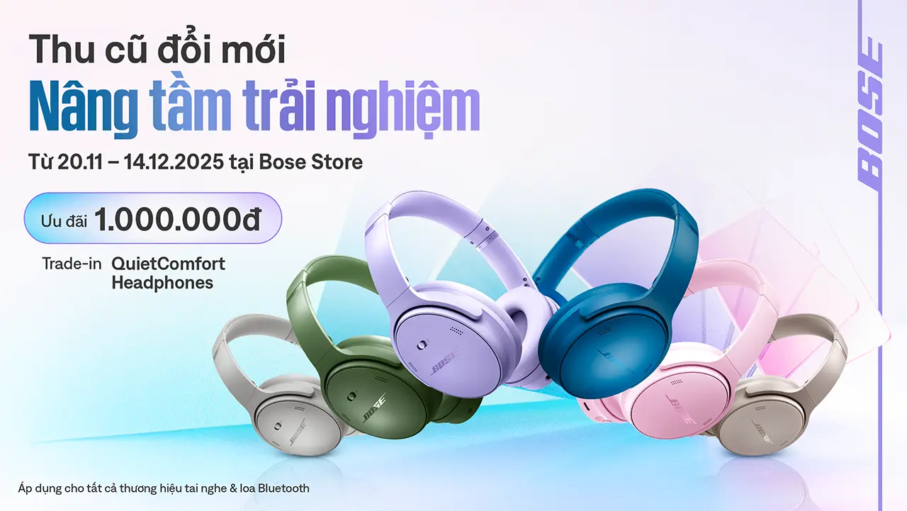 banner - Trade-in tai nghe Bose QuietComfort Headphones