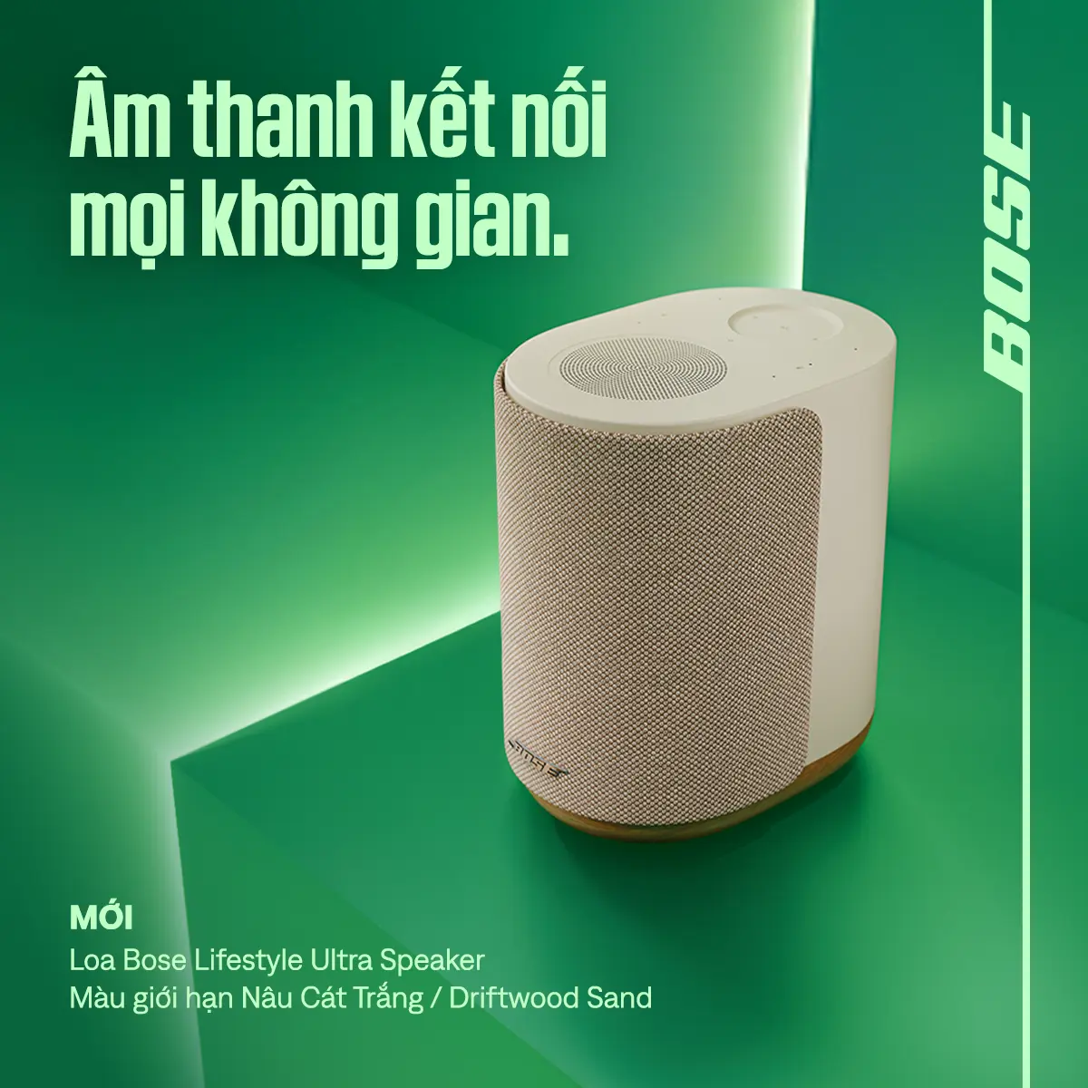 banner - Loa Bose Lifestyle Ultra Speaker, màu Nâu Cát Trắng / Driftwood Sand