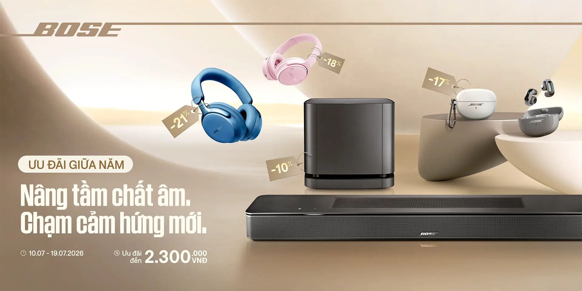 banner - Bose Ưu đãi Giữa Năm - Mid-Year Sale 2026